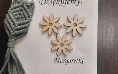 Samorobne podziękowanie od grupy przedszkolnej "Margaretki"