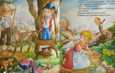 Ilustracja z książki pt. "Dzielny piesek Tobi".