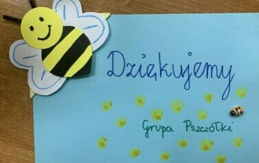 Laurka z podziękowaniem od grupy "Pszcz&oacute;łki"