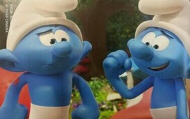 Ilustracja z książki o smerfach.