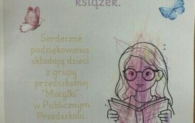 Laurka z podziękowaniem od grupy " Motylki"