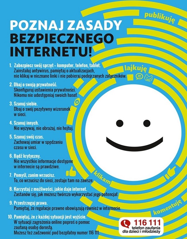 Plakat - 8 LUTY - DZIEŃ BEZPIECZNEGO INTERNETU