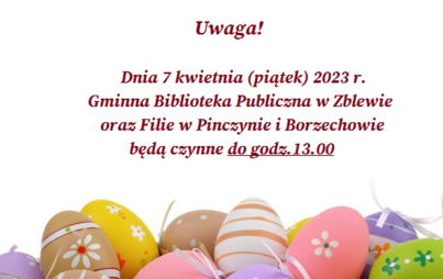Zdjęcie do WAŻNA INFORMACJA!