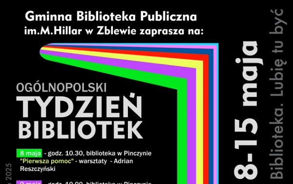 Plakat -Tydzień bibliotek 2025